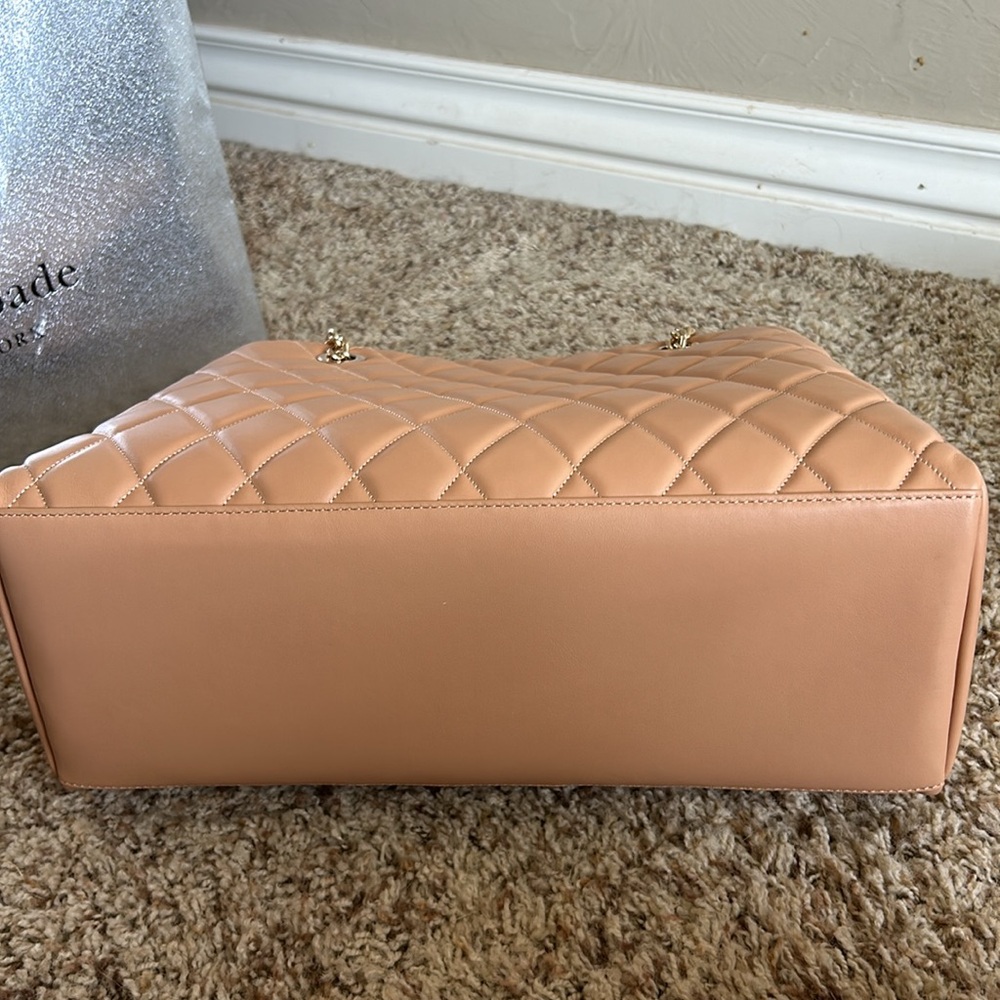 Kate Spade Tan Quilted Shoulder Bag - Picture 6 of 7